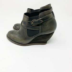 Anthropologie Schuler & Sons Wedge Booties Size 38